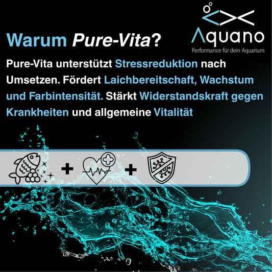 AQUANO Pure Vita 250ml – Aufbaupräparat für Zierfische - Aquano - Performance für dein Aquarium
