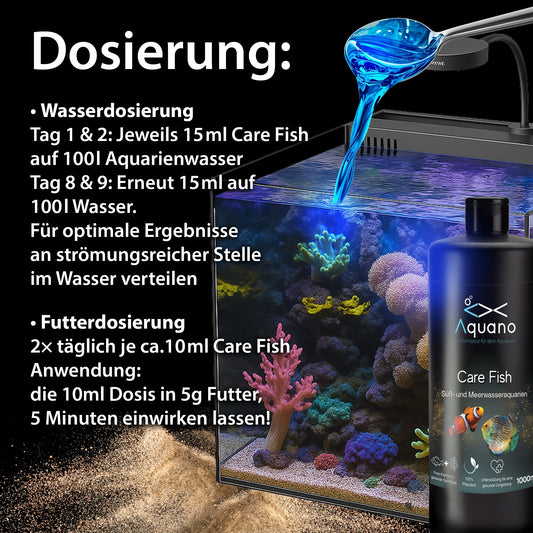 AQUANO Care Fish 1000ml – Pflegepräparat für Zierfische - Aquano - Performance für dein Aquarium
