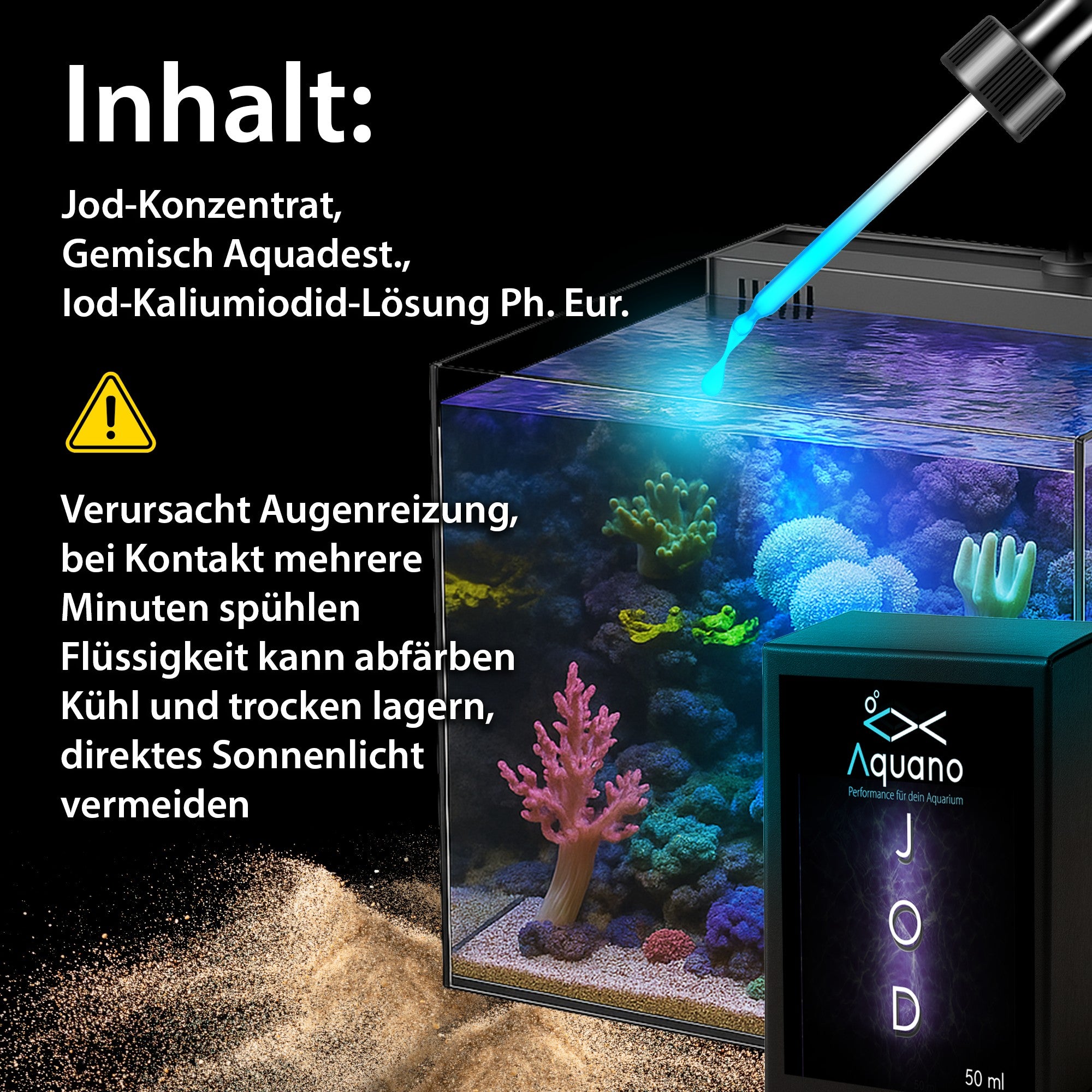 Performance Jod – Hochreiner Jodzusatz für Meerwasseraquarien - Aquano - Performance für dein Aquarium