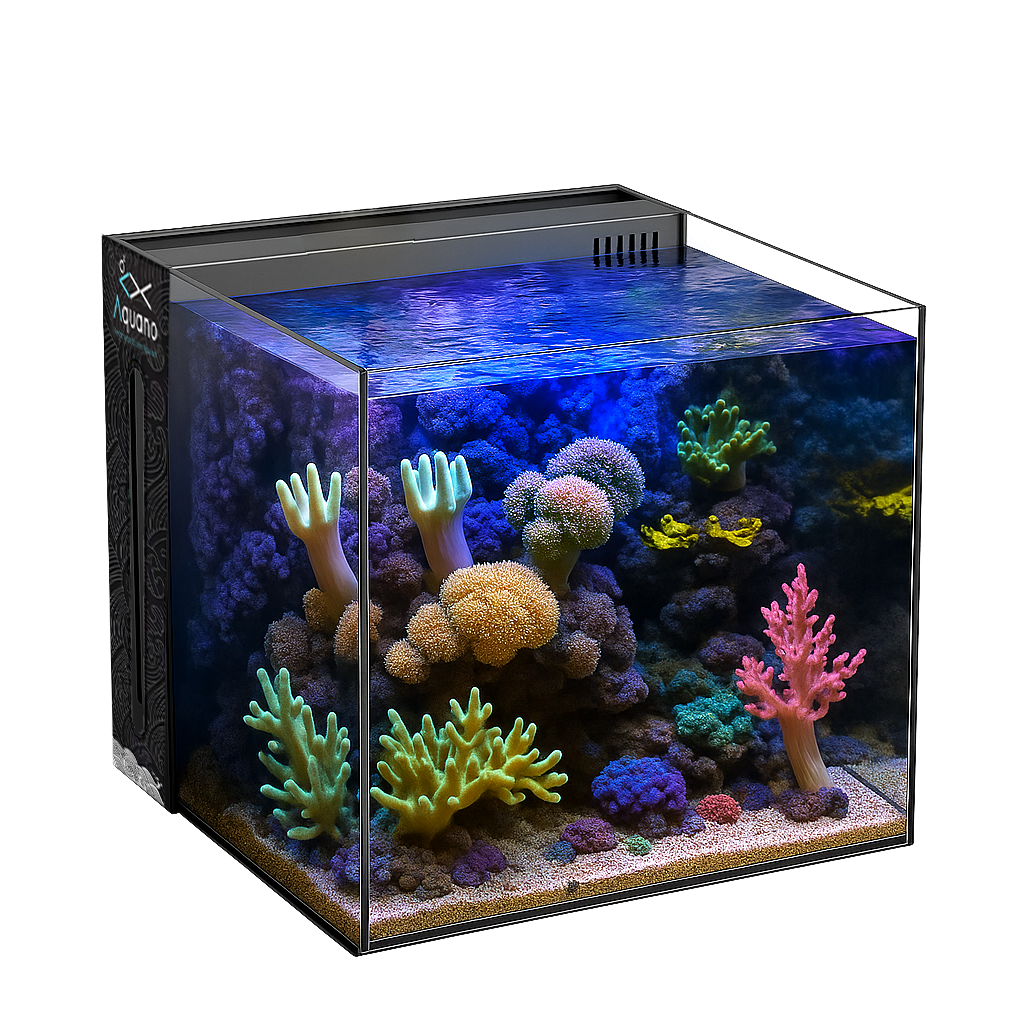 Nano Aquarium Einzeln 60L - 40x40x40cm - Aquano - Performance für dein Aquarium