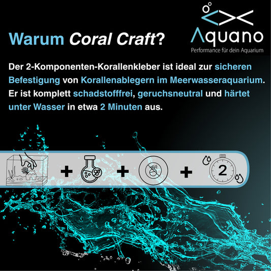 Coral Craft 2K – Premium 2-Komponenten Kleber für Meerwasseraquarien - Aquano - Performance für dein Aquarium