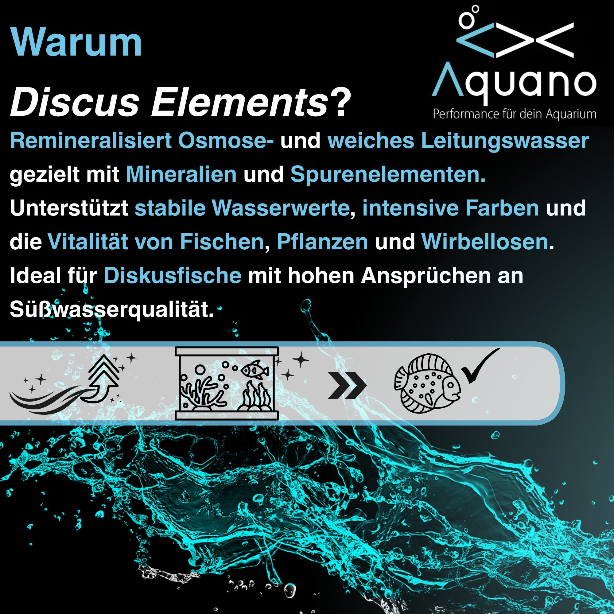 Discus Elements 1000g – Mineralien & Spurenelemente - Aquano - Performance für dein Aquarium