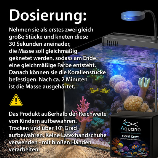 Coral Craft 2K – Premium 2-Komponenten Kleber für Meerwasseraquarien - Aquano - Performance für dein Aquarium