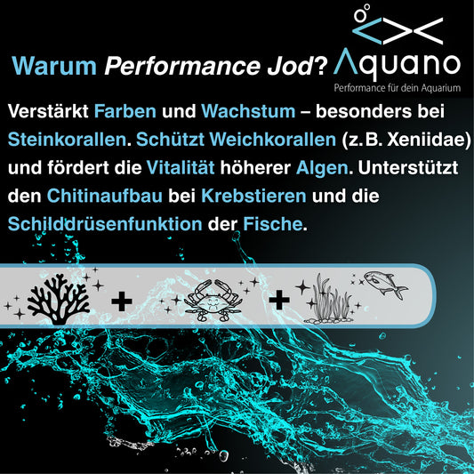Performance Jod – Hochreiner Jodzusatz für Meerwasseraquarien - Aquano - Performance für dein Aquarium