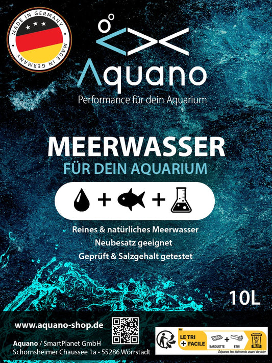Premium-Meerwasser – 10L Laborgeprüft - Aquano - Performance für dein Aquarium