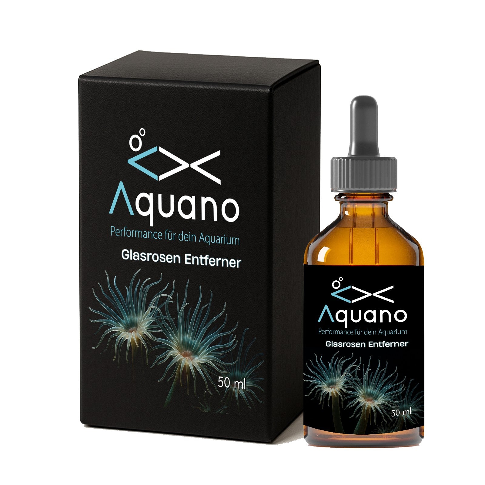 Glasrosen Entferner 50 ml mit Spritze - Aquano - Performance für dein Aquarium